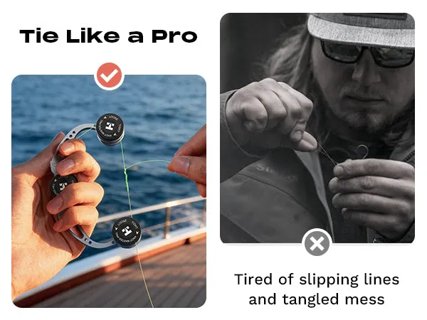 HookEze FG Knot Tying Tool | Braid to Leader Connection