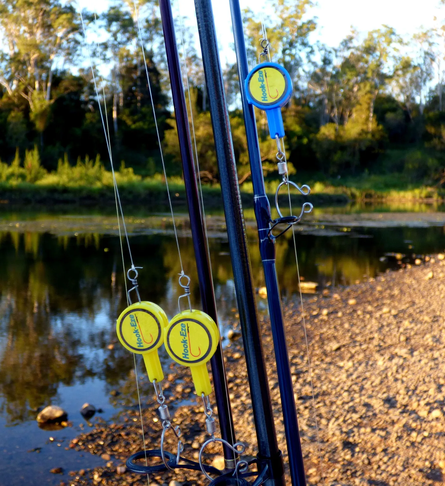 HookEze Fishing Knot Tying Tool (Large) | Pack of 2 | Blue
